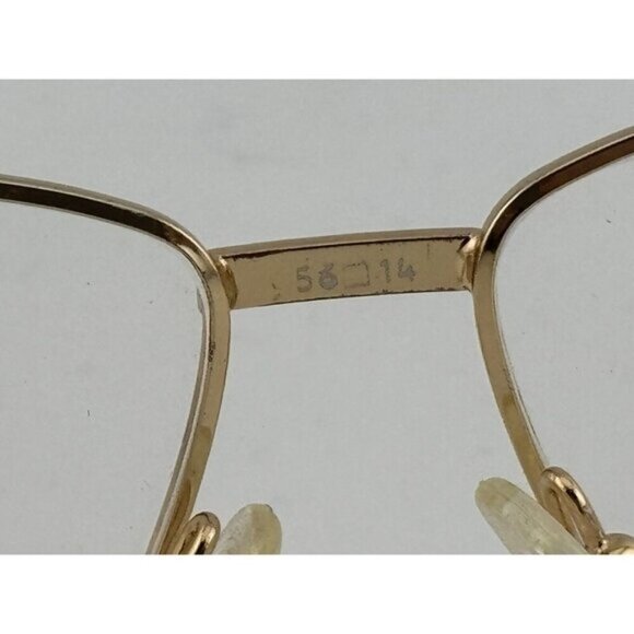 VINTAGE - LIBERTY JENNY #3 Gold & White Colored 56-14-140 Glasses Frames - Picture 8 of 10